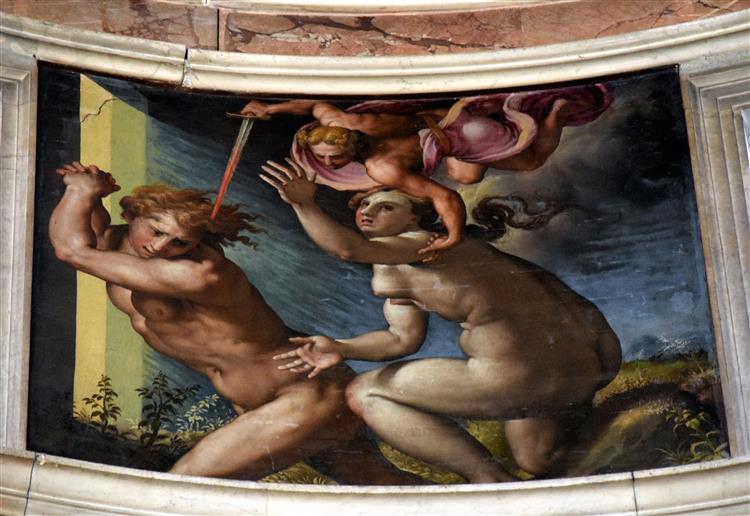 Expulsion from Paradise, c.1550 - Francesco de' Rossi (Francesco Salviati), "Cecchino"