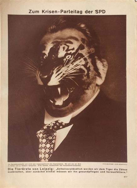 To the Crisis Party Convention of the Social Democratic Party, from the Workers' Illustrated News, 1931 - John Heartfield