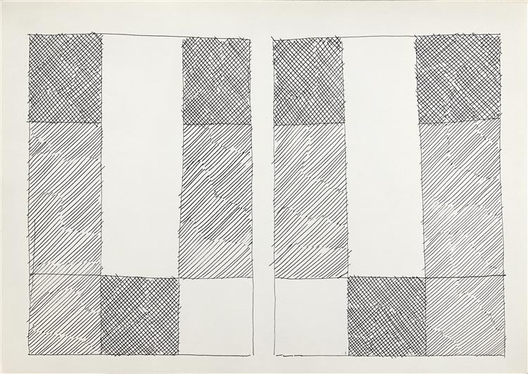 Two Abstract Compositions, c.1969 - c.1970 - Hryhorii Havrylenko