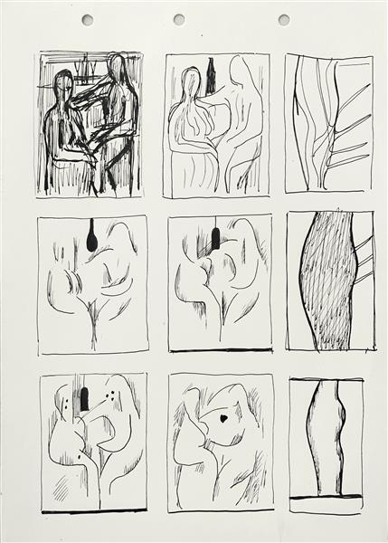 Nine Sketches to Compositions, c.1969 - c.1970 - Hryhorii Havrylenko
