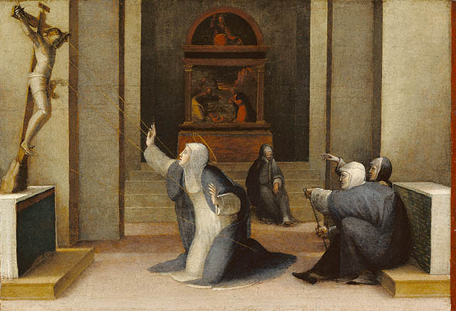Saint Catherine of Siena Receiving the Stigmata, 1513 - Domenico di Pace Beccafumi