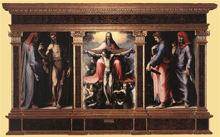 Trinity triptych, c.1513 - Доменіко Беккафумі