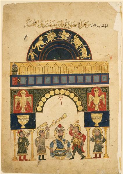 The Castle Water Clock, c.1206 - 加扎利