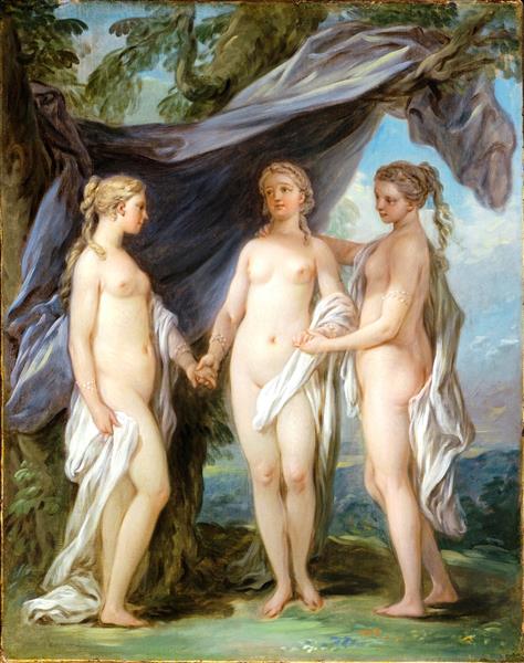 The Three Graces, c.1763 - Charles-Andre van Loo (Carle van Loo)