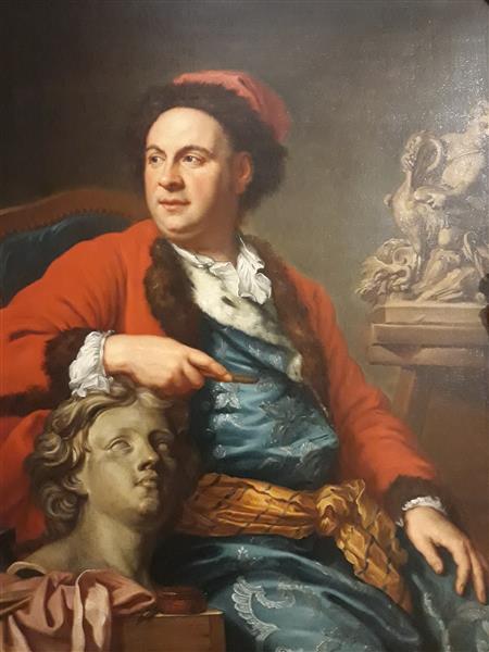 Portrait of Francesco Ladatte - Charles-Andre van Loo (Carle van Loo)