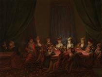 Armenian Company at the Card Game - Jean-Baptiste van Mour