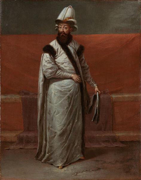The Grand Vizier Nevşehirli Damat Ĭbrahim Pasa, c.1727 - c.1730 - Jean Baptiste Vanmour