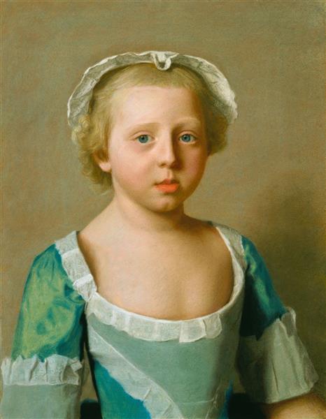 Portrait of Princess Caroline Matilda of Great Britain, Later Queen of Denmark and Norway, 1754 - Jean-Étienne Liotard