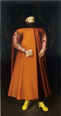 Portrait of King Stephen Bathory - Martin Kober