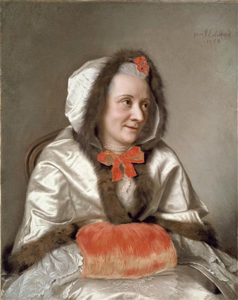 Portrait of Madame François Tronchin (née Anne-marie Fromaget), 1758 - Jean-Étienne Liotard