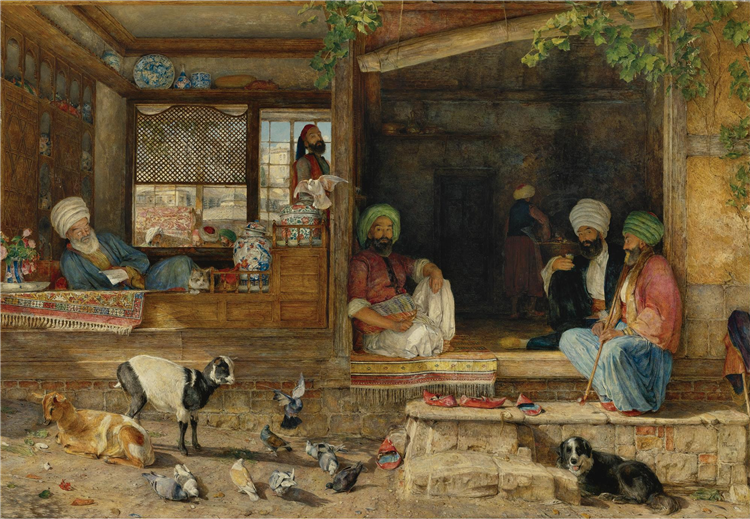 The Kibab Shop, Scutari, Asia Minor, 1860 - Джон Фредерик Льюис