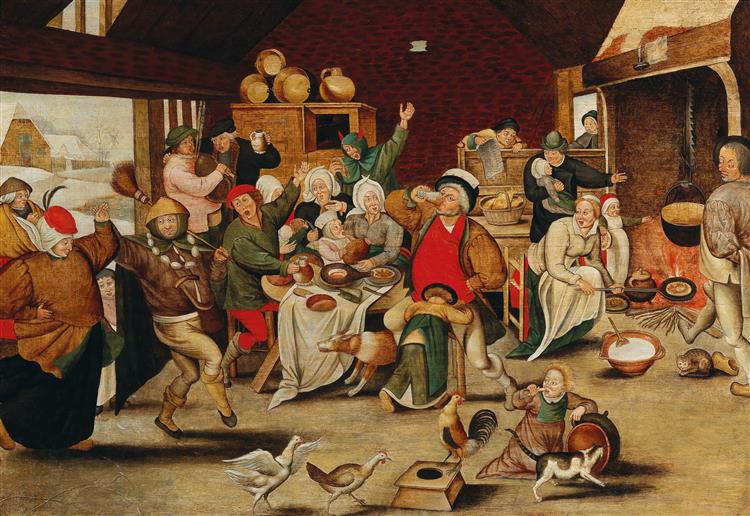 The King Drinks - Pieter Brueghel le Jeune