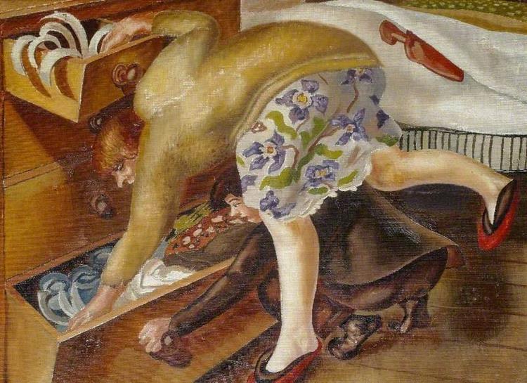 At the Chest of Drawers, 1936 - Stanley Spencer