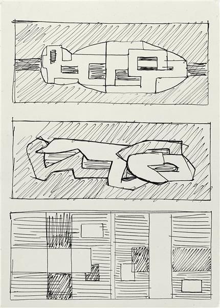 Three Abstract Compositions, c.1965 - 1975 - Hryhorii Havrylenko