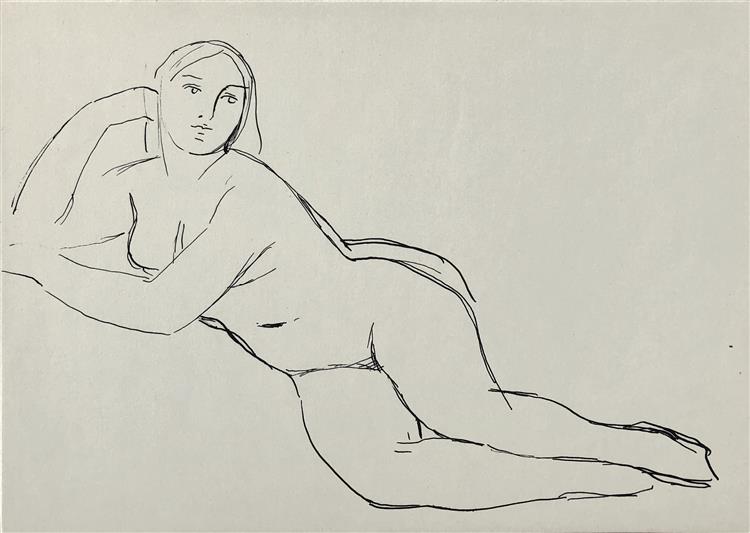 Nude reclining, c.1965 - c.1975 - Hryhorii Havrylenko