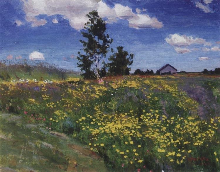 Blooming meadow, 1923 - Arkady Rylov