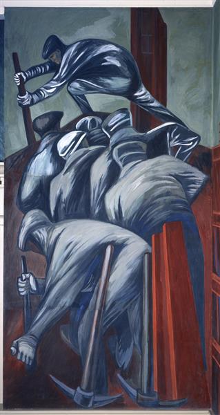 Panel 21. Modern Industrial Man 1 - The Epic of American Civilization, 1932 - 1934 - Jose Clemente Orozco