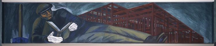 Panel 21. Modern Industrial Man 2 - The Epic of American Civilization, 1932 - 1934 - Jose Clemente Orozco