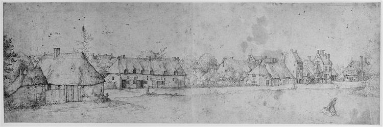 Village View, c.1555 - c.1560 - Meister der kleinen Landschaften