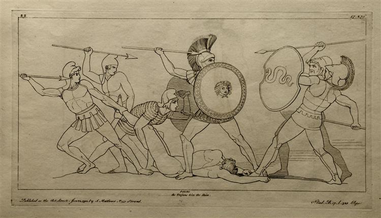 Illustration to the Iliad, 1793 - 1795 - Джон Флаксман