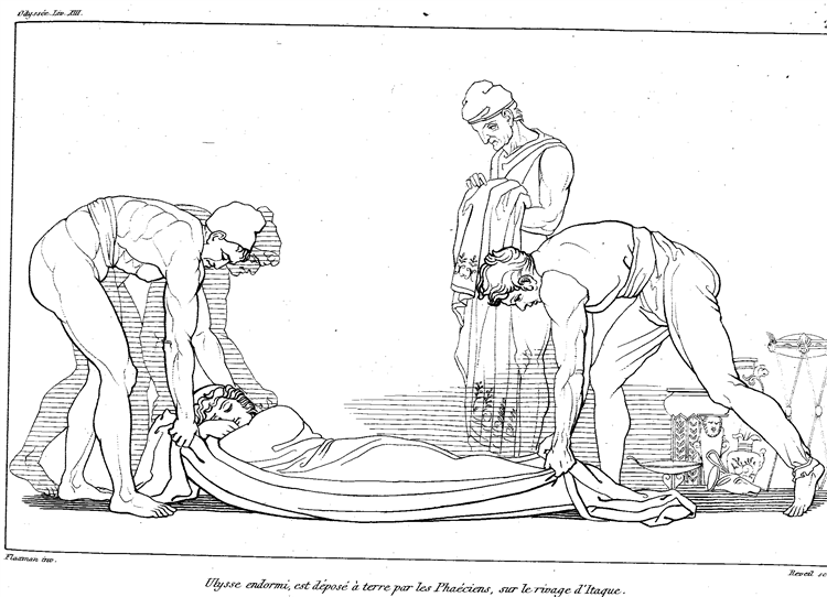 Illustration to Odyssey, 1793 - 约翰·斐拉克曼