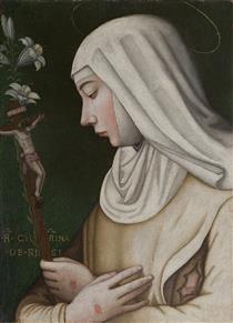 Saint Catherine with a Lily - Plautilla Nelli