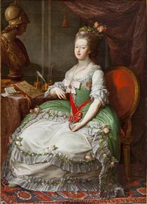 Portrait of Grand Duchess Maria Feodorovna - Помпео Батоні