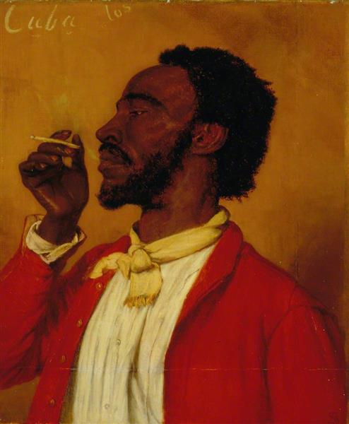 A Cuban Cigarette, 1869 - Thomas Stuart Smith