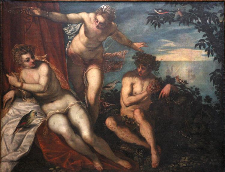 Bacchus, Ariadne and Venus - Domenico Tintoretto