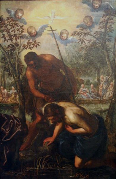 The Baptism of Christ - Domenico Tintoretto
