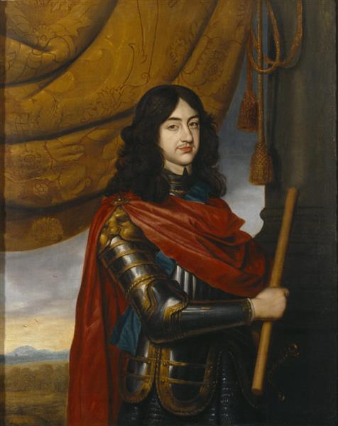 Portrait of Charles II of England in Armour, c.1650 - Gerard van Honthorst