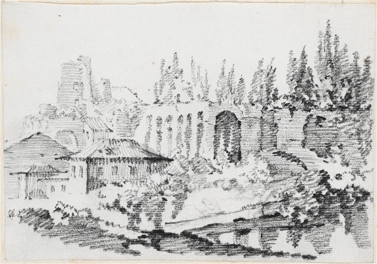 Ruins of the Imperial Palaces on the Palatine Hill, c.1750 - Joseph-Marie Vien