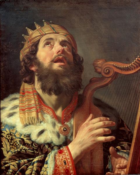 King David Playing the Harp, 1622 - Геррит ван Хонтхорст