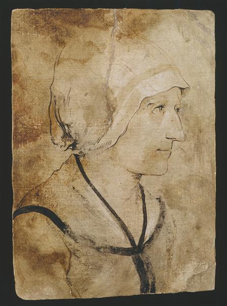 Portrait of a Wife of An Unknown Stonemason, 1505 - Hans Holbein der Ältere
