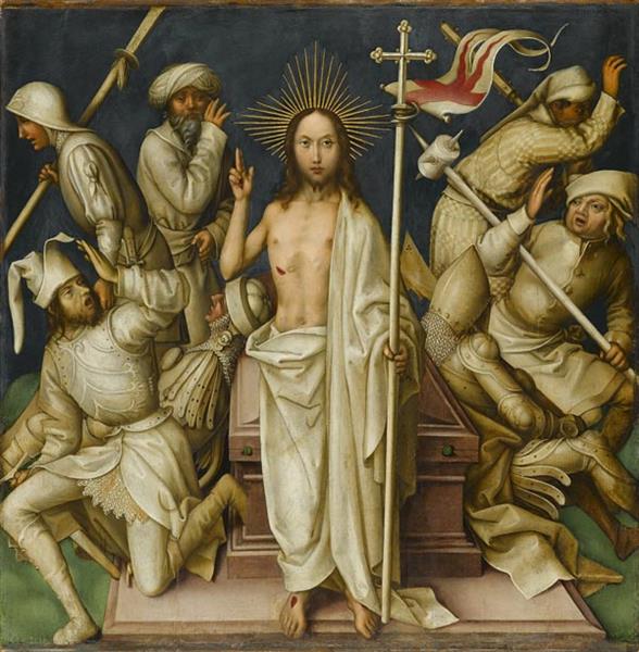 Resurrection (Grey Passion-12), c.1494 - c.1500 - Hans Holbein el Viejo