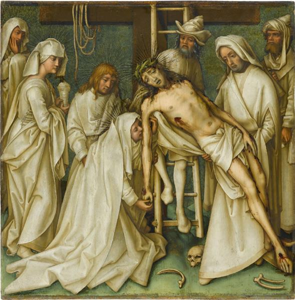 Descent from the Cross (Grey Passion-10), c.1494 - c.1500 - Ганс Гольбейн Старший