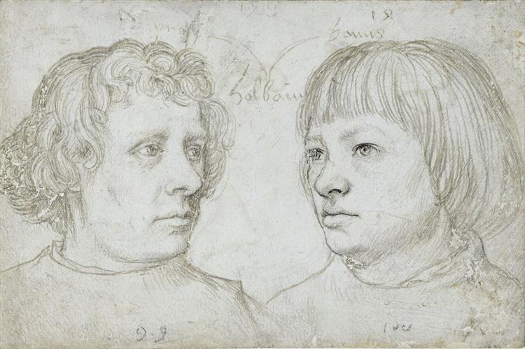 Ambrosius and Hans, the Sons of the Artist, 1511 - Hans Holbein the Elder