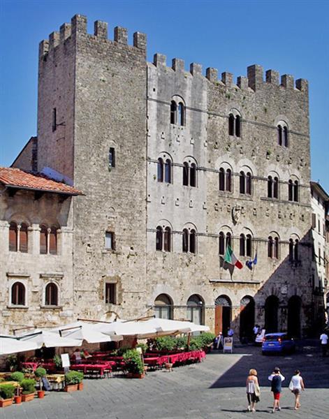 The Civic Hall in Massa Marittima, Italy, 1200 - Romanesque Architecture