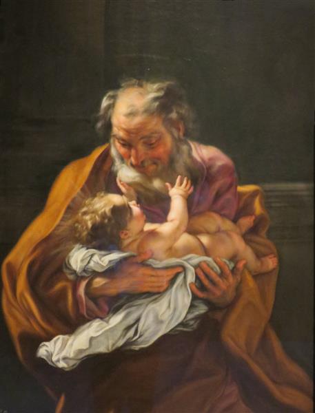 St. Joseph and the Infant Christ - Джованни Баттиста Гаулли
