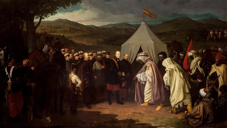 La Paz de Wad-Ras, 1870 - Joaquín Domínguez Bécquer