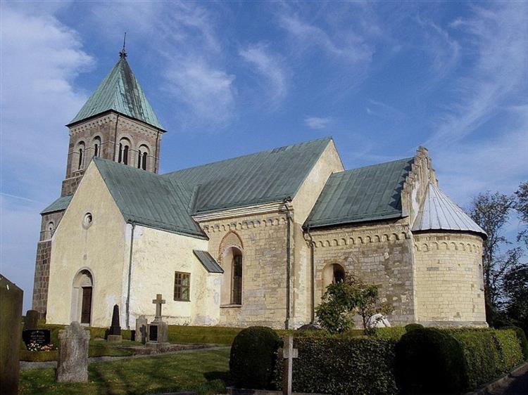 Bjäresjö Church, Sweden, c.1150 - Romanesque Architecture