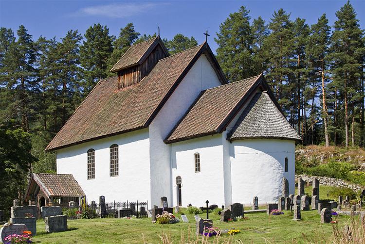 East End of Kviteseid Old Church, Norway, c.1250 - 罗曼式建筑