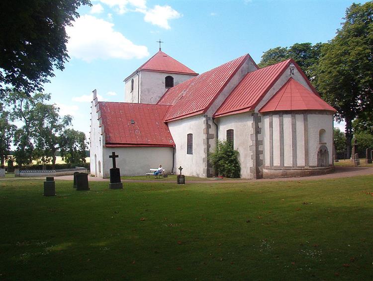 Fulltofta Church, Sweden, 1175 - Романская архитектура
