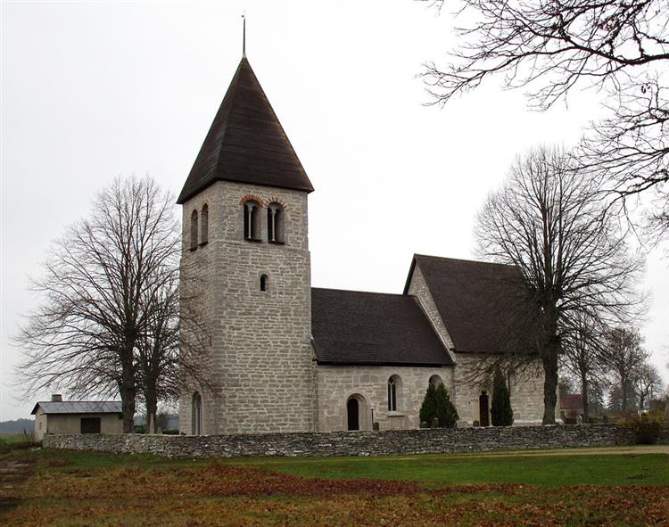 Guldrupe Church, Gotland, Sweden, c.1200 - Романская архитектура