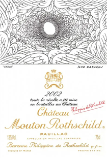 Дизайн этикетки "Chateau Mouton Rothschild" - Илья Иосифович Кабаков