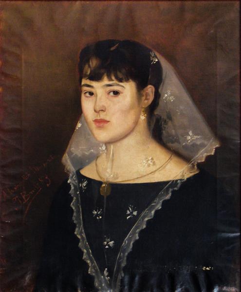 Portrait Of Margalida Llambías Adrover, 1883 - Joan Brull