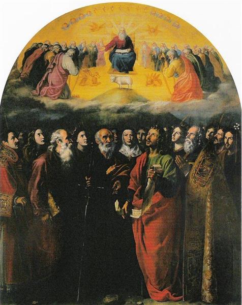 Adoración Del Cordero Apocalíptico, c.1625 - Juan van der Hamen y León