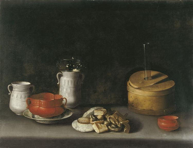 Still Life with Porcelain and Sweets, c.1627 - Хуан Ван дер Амен