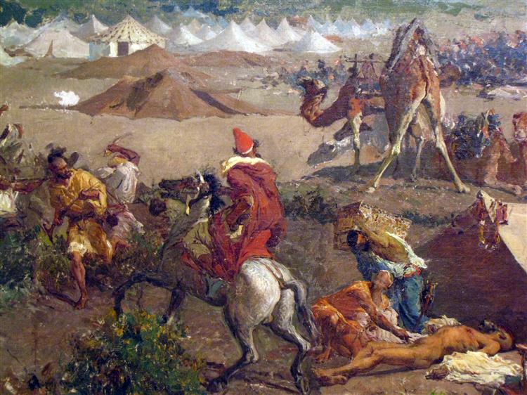 The Battle of Tetouan (detail), 1862 - 马里亚·福尔图尼