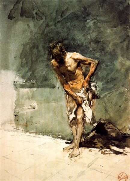 Half-naked man - Mariano Fortuny